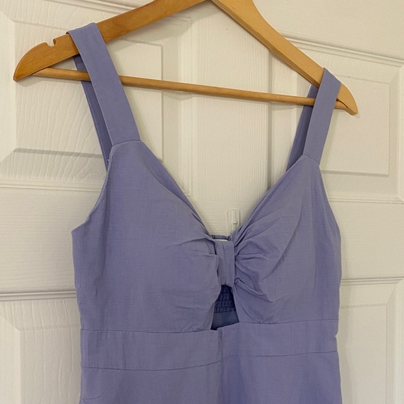 Blue Sleeveless Midi Dress - Picture 2 of 5